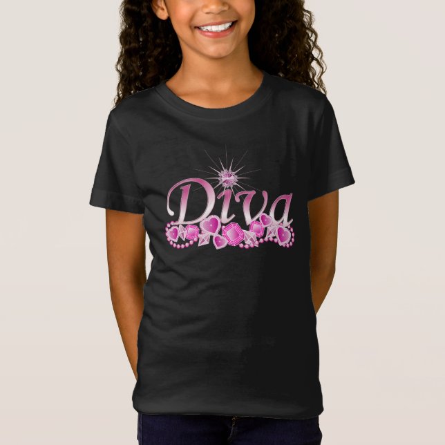 Diva Bling T-Shirt (Vorderseite)