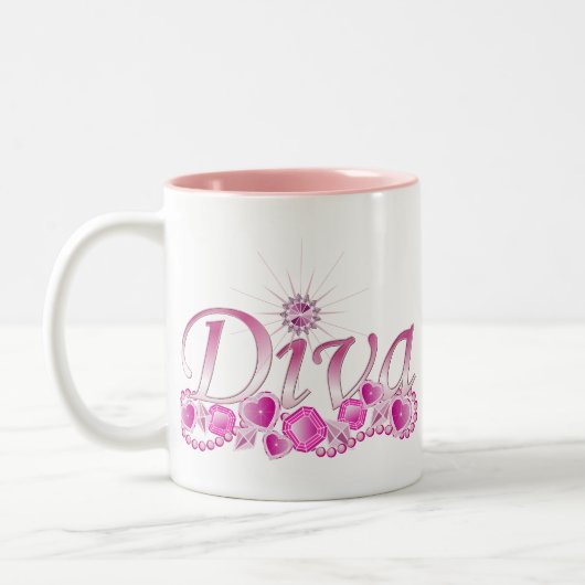 Diva Bling Zweifarbige Tasse (Links)