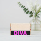 Diva Business Card Visitenkarte (Stehend Vorderseite)