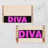 Diva Business Card Visitenkarte (Vorne/Hinten)