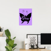Diva Butterfly Poster (Heimbüro)