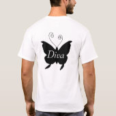 Diva Butterfly T - Shirt (Rückseite)