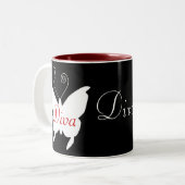 Diva Butterfly Tasse (Vorderseite Links)