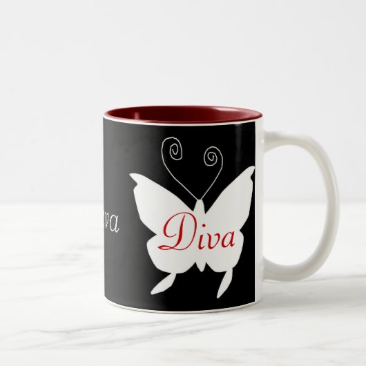 Diva Butterfly Tasse (Rechts)