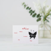 Diva Butterfly Visitenkarte - zerreißbar (Stehend Vorderseite)