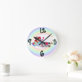 Diva - Custom Square Wall Clock Runde Wanduhr (Zuhause)