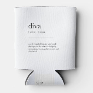 Diva Definition bedeutet Wörterbuch-Art-Dekoratio Dosenkühler