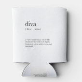 Diva Definition bedeutet Wörterbuchdekor Dosenkühler (Rückseite)