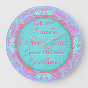 Diva Den, Ladies Lair! Gift for Mom or Wife! Große Wanduhr