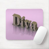Diva des Gold3d Mousepad (Mit Mouse)
