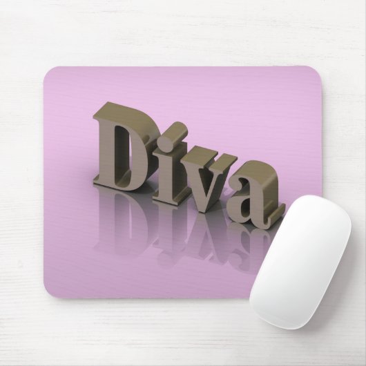 Diva des Gold3d Mousepad (Mit Mouse)