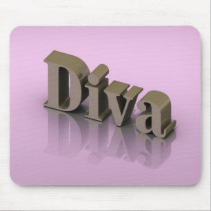 Diva des Gold3d Mousepad
