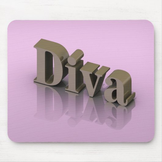 Diva des Gold3d Mousepad (Vorne)