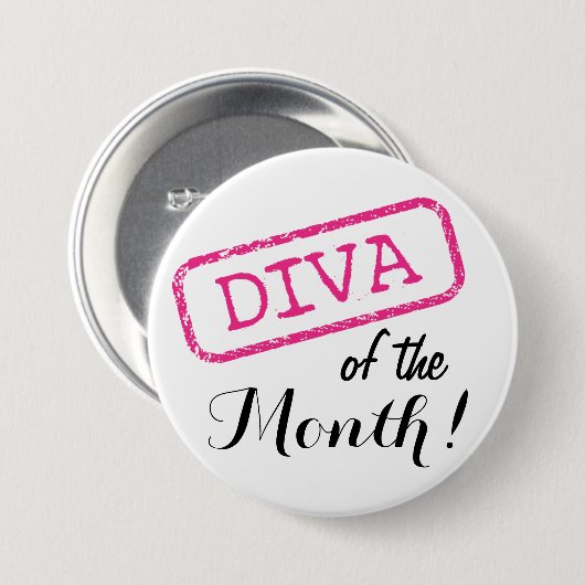 "DIVA" des Monats! Button (Vorne & Hinten)