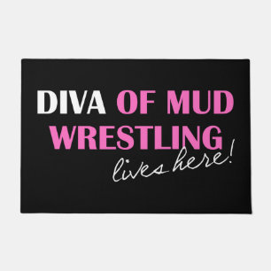 DIVA des Mud-Wrestlings  Fußmatte