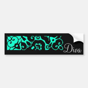 Diva Designer Name II Bumper Sticker Autoaufkleber