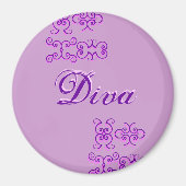 Diva Designer Name II Magnet (Vorne)