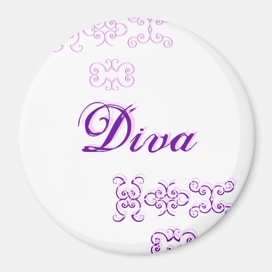 Diva Designer Name III Magnet (Vorne)