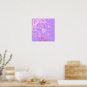 Diva Designer Name Poster (Küche)