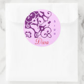 Diva Designer Name Sticker (Tasche)