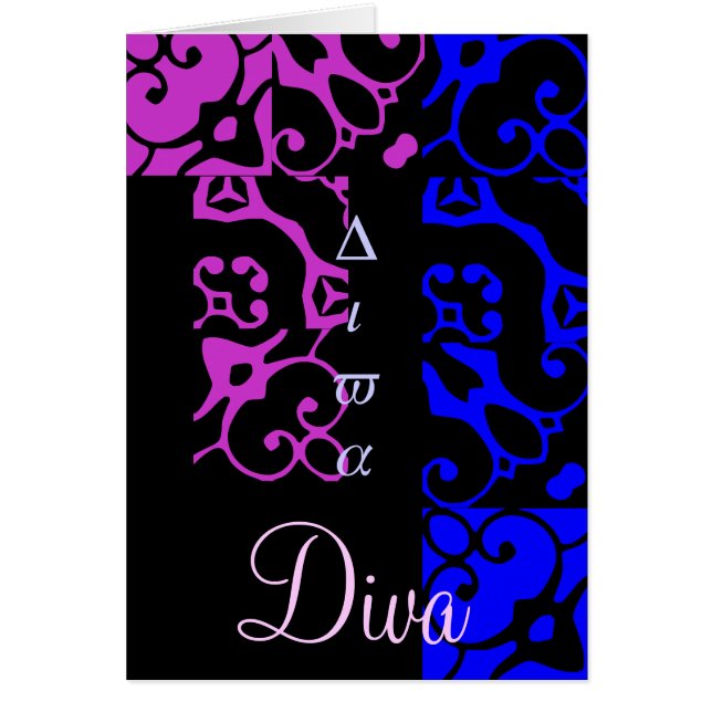 Diva Designer-Namenskarte (Vorne)