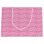 ‚DIVA DIVA DIVA DIVA‘ GROßE GESCHENKTÜTE (Vorderseite)