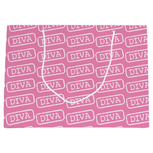 ‚DIVA DIVA DIVA DIVA‘ GROßE GESCHENKTÜTE (Vorderseite)