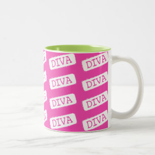 DIVA-DIVA-DIVA ZWEIFARBIGE TASSE