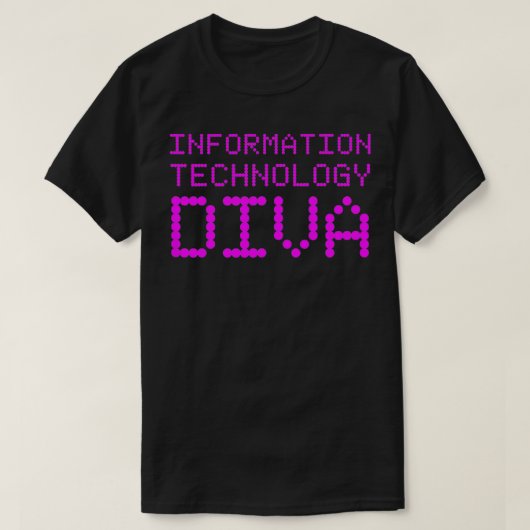 Diva Diva (IT-Fachfrau) T-Shirt (Design vorne)