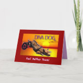 DIVA DOG "Feel better bald!" Grußkarte Karte (Vorderseite)