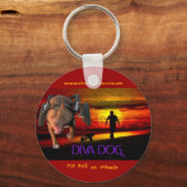 DIVA DOG Poster Logo Schlüsselanhänger Version 2 (Vorderseite)