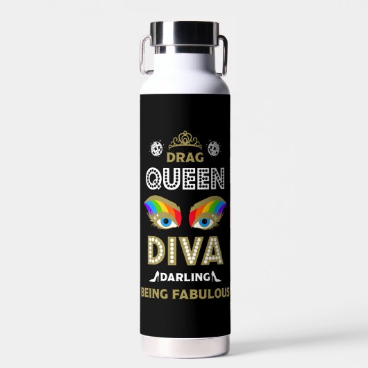 Diva Drag Queen Trinkflasche (Vorne)