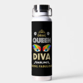 Diva Drag Queen Trinkflasche (Rückseite)