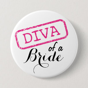 "DIVA" einer Braut Button