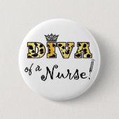 "DIVA einer Krankenschwester!" Button (Vorderseite)