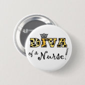 "DIVA einer Krankenschwester!" Button (Vorne & Hinten)