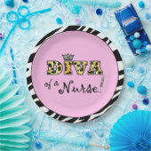 "DIVA einer Krankenschwester!" Pappteller (Party)