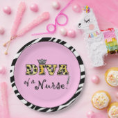 "DIVA einer Krankenschwester!" Pappteller (Party)
