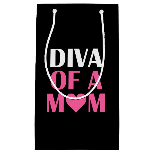 "DIVA EINER Mama" Kleine Geschenktüte (Vorderseite)