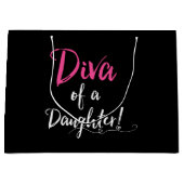 "DIVA einer Tochter!" Große Geschenktüte (Vorderseite)