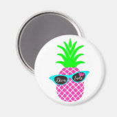 Diva eines Ananas! Magnet (Vorderseite/Rückseite)
