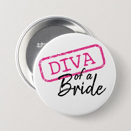 "DIVA" eines Bride Button (Vorne & Hinten)
