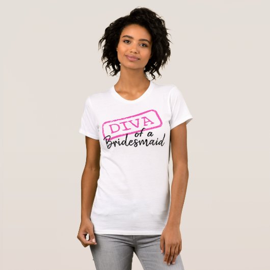 DIVA eines Bridesmaid-T - Shirt (Vorne ganz)