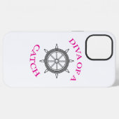 "Diva eines Fang" iPhone Hülle (Rückseite (Horizontal))