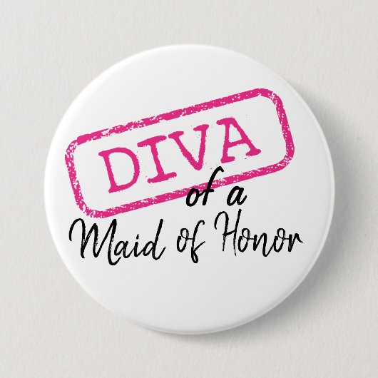 "DIVA" eines Pinback-Buttons der Trauzeugin Button (Vorderseite)