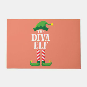 Diva Elf Matching Family Group Weihnachts-Party Fußmatte