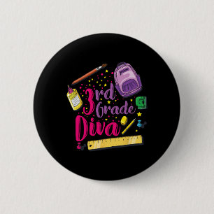 Diva erster Schultag Mädchen Kleidung Gi Button