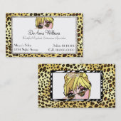 Diva Eyes Eye Lash Business Card Visitenkarte (Vorne/Hinten)
