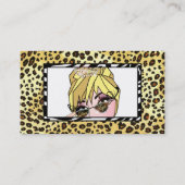 Diva Eyes Eye Lash Business Card Visitenkarte (Rückseite)