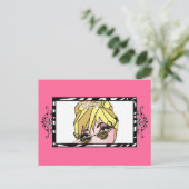 "Diva Eyes" Lashes und Daueraufnahmen Postkarte (Stehend Vorderseite)